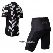 2015 Maillot Ciclismo Rapha Blanc et Noir 1 Manches Courtes et Cuissard